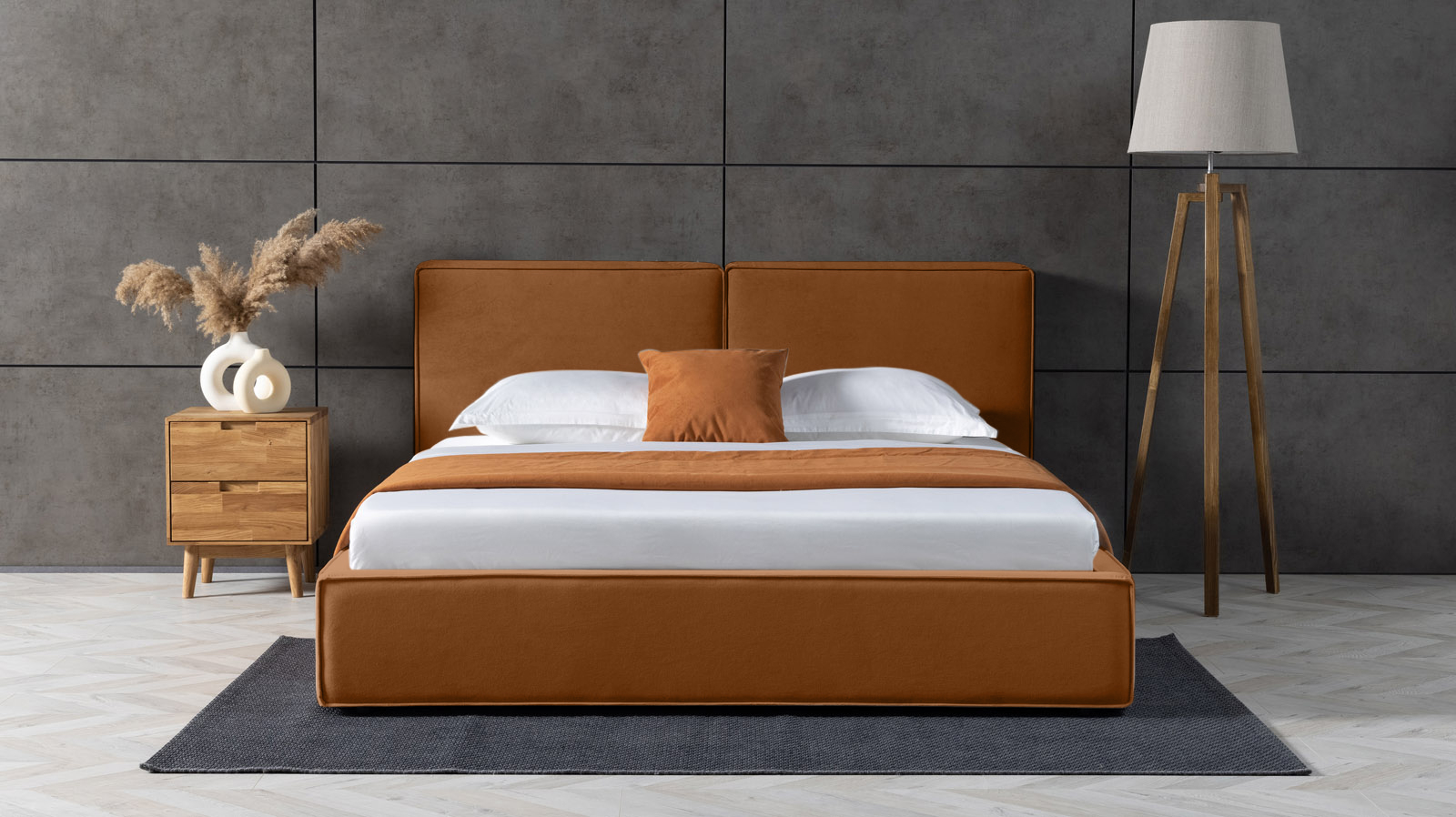 Кровать с подъемным механизмом Murrey Nova, ткань Casanova Desert, 200x200 - купить в Озерце