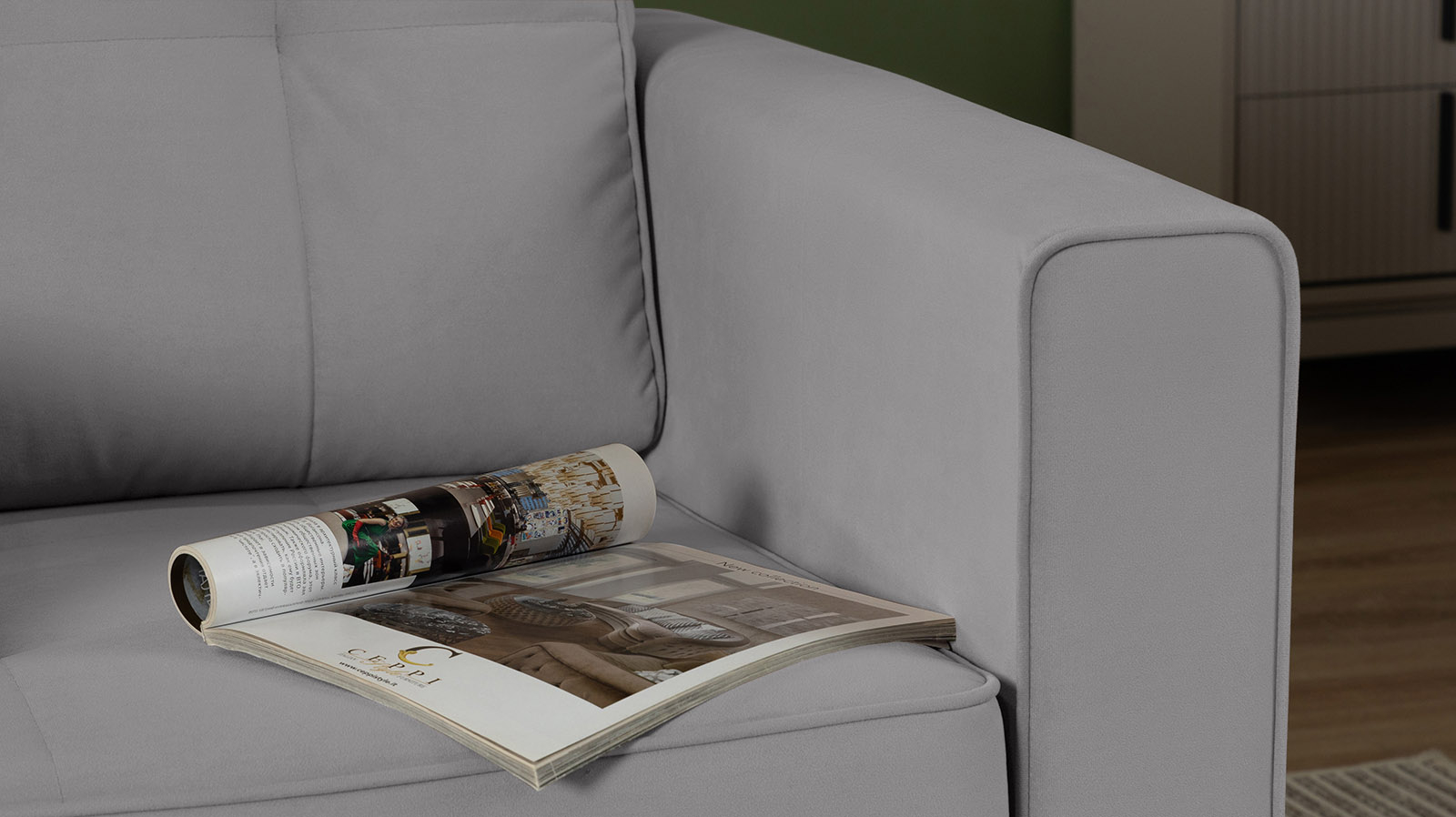 Кресло Amani Pro, Тк. Sky Velvet 08 (подлокотник: 15 см) 89x93.5 — купить в Озерце