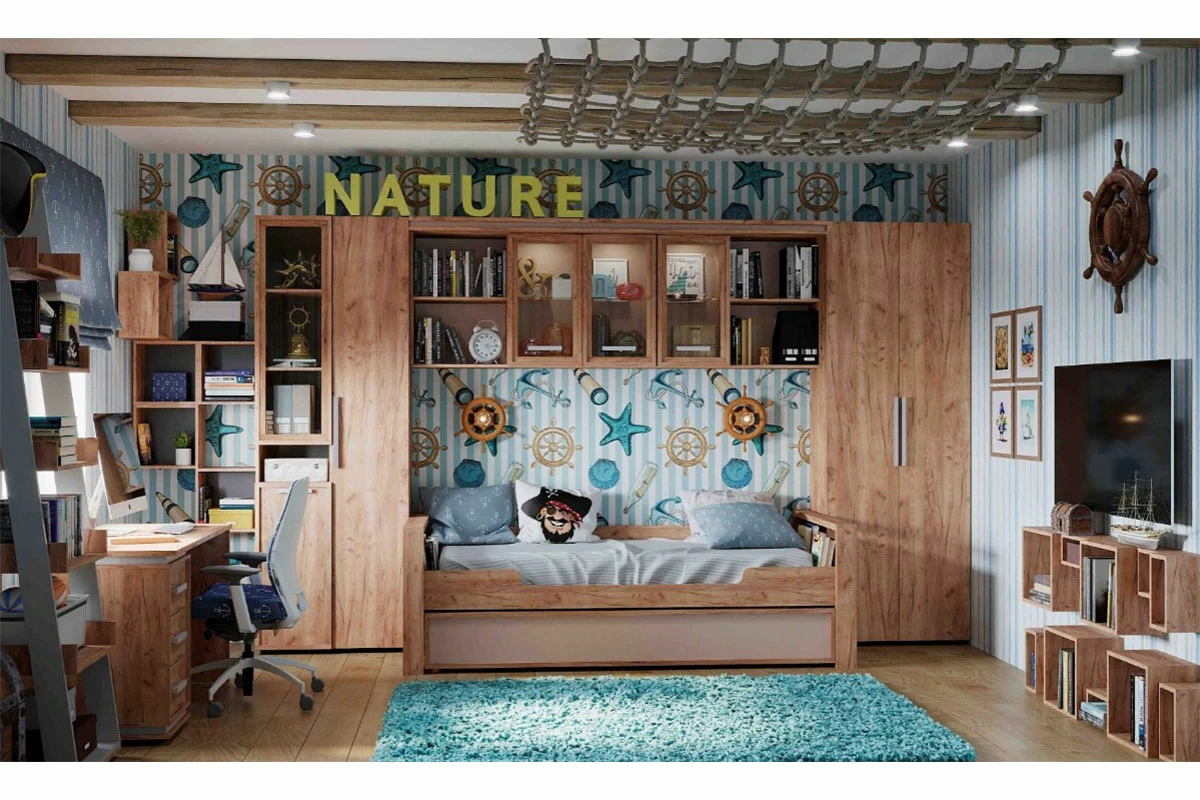 Шкаф навесной Nature 81 в мебель-центре Озерцо