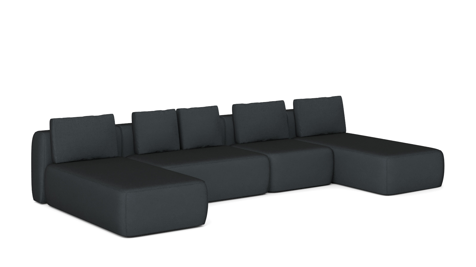 Диван модульный Molto, 4 секционный, 170+125+85+170+85+125+85+85, ткань Forte 13 57 — купить в Озерце