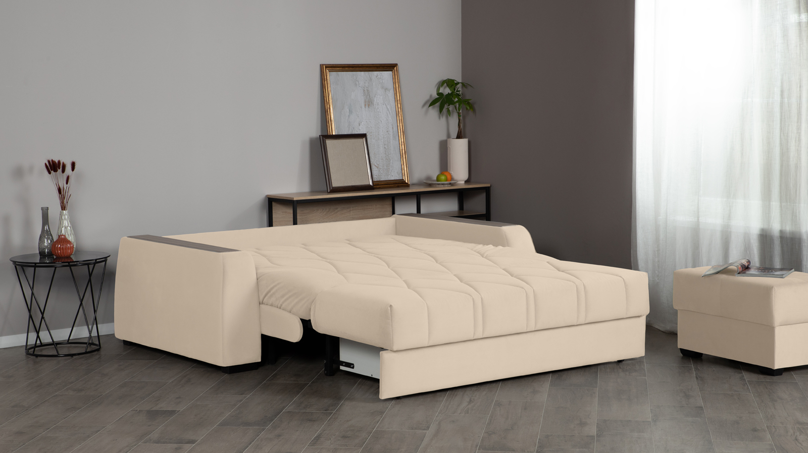 Диван Domo Pro Sky velvet 21 с коробом для белья с накладками 160 120x213 — купить в Озерце