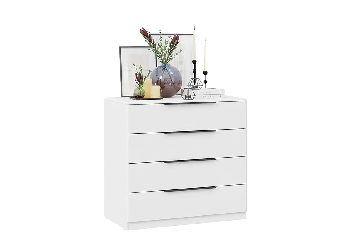 Спальный гарнитур Тесса №2 ГН-003 (Белый жемчуг/Белый глянец) - купить в Озерце