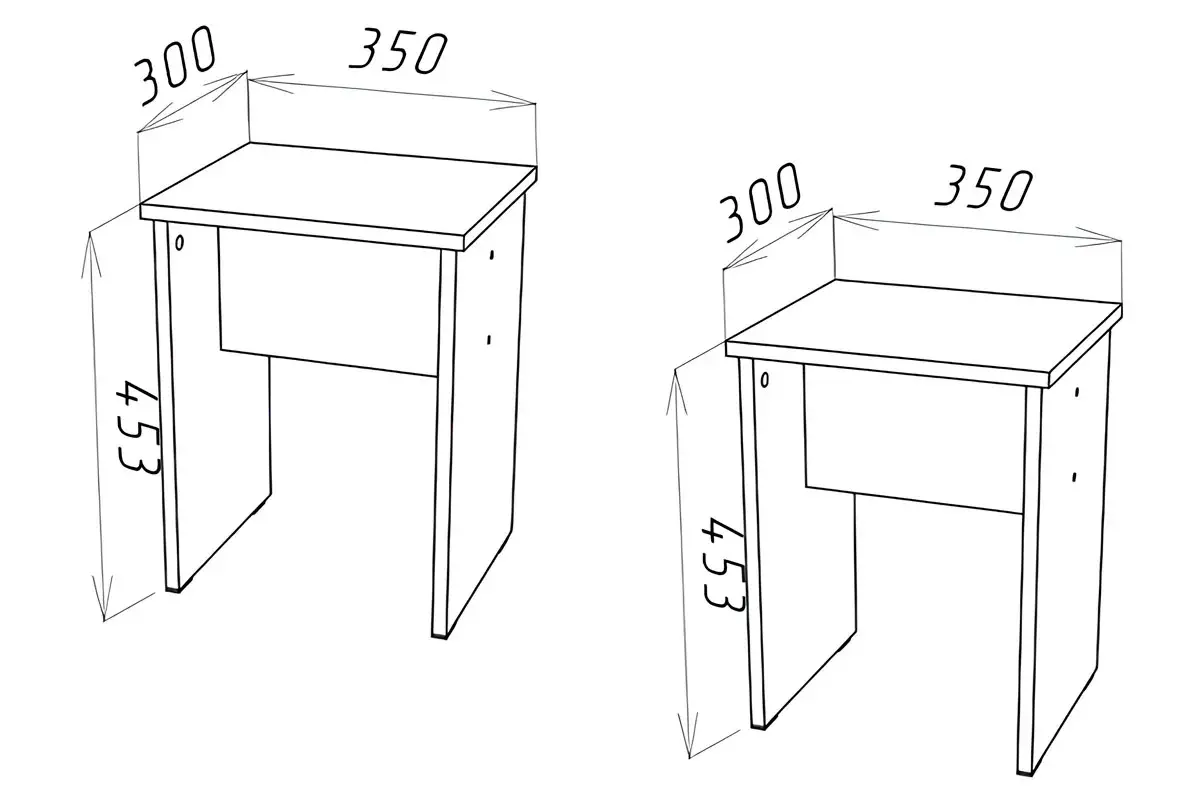 Табурет Stern (комплект) (Дуб Сонома) 72675818 - купить в Озерце