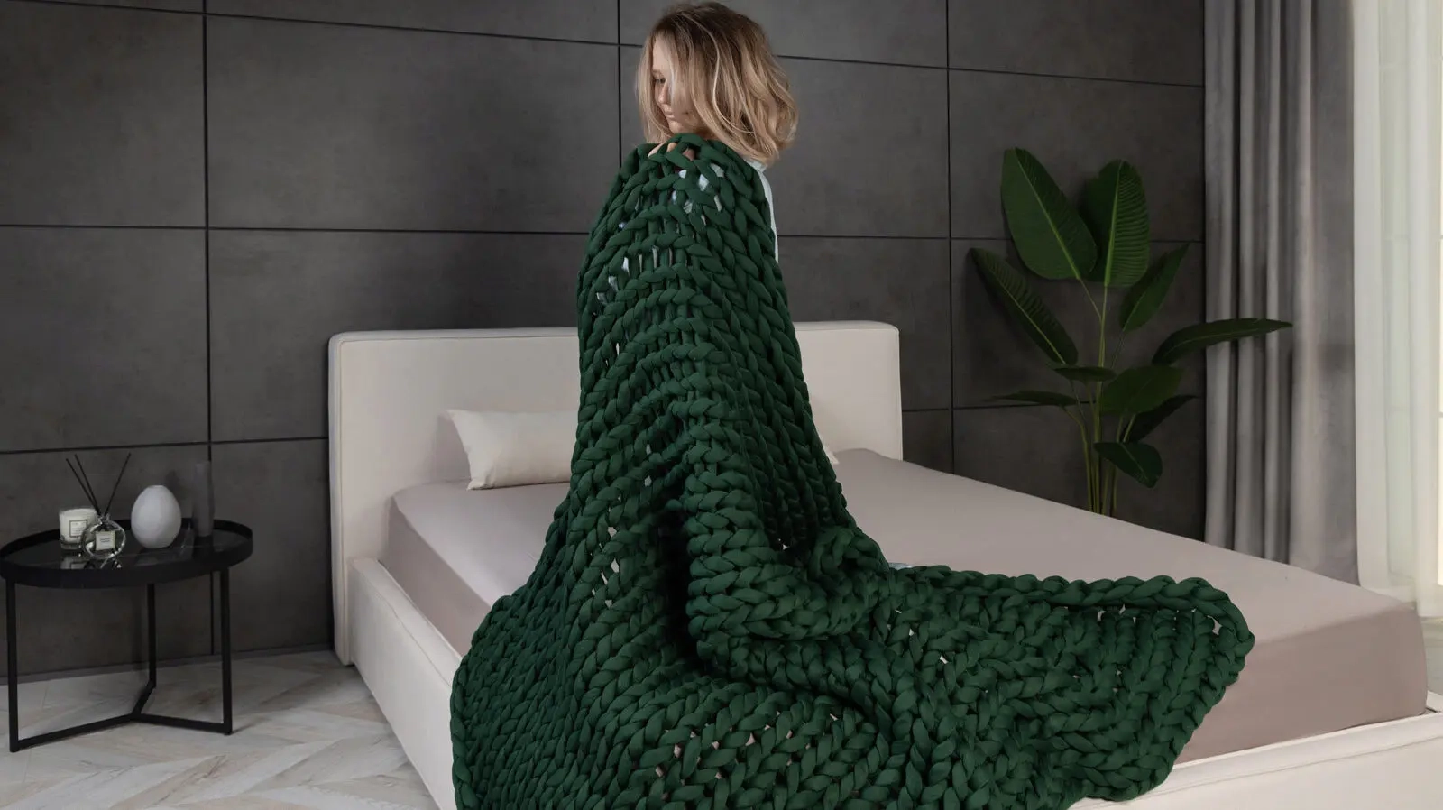 Одеяло Gravity Wicker, цвет зеленый 140x205 в мебель-центре Озерцо