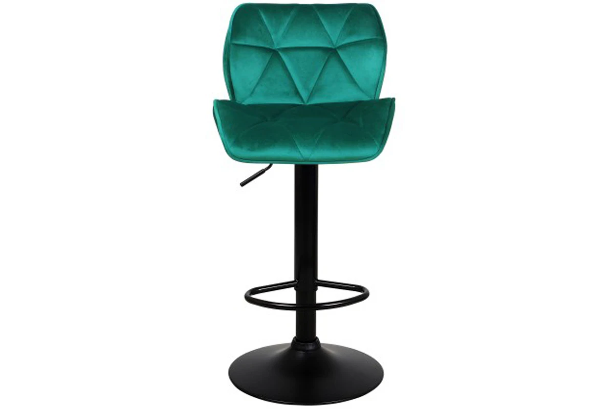 Стул барный с мягкой спинкой Кристалл (Зелёный/Велюр) WX-2583 - купить в Озерце