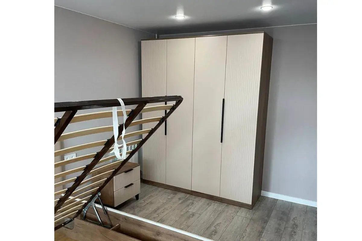 Шкаф 4х-дверный Тоскана (Дуб Табачный/Бисквит) в мебель-центре Озерцо