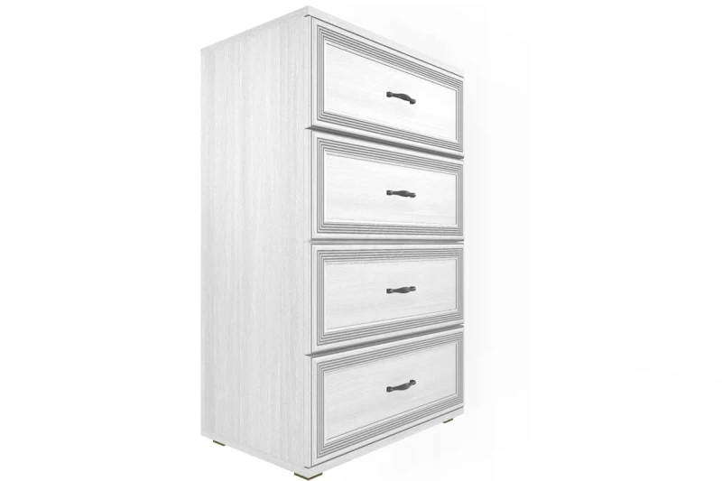 Комод Карина КМ-1012-СЯ (Снежный Ясень) — Мебель-центр Озерцо