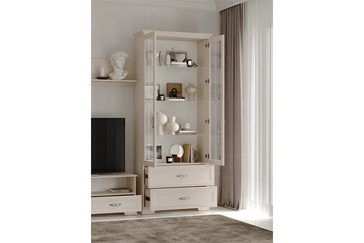 Венеция 16 Шкаф для посуды 2-х дверный в мебель-центре Озерцо