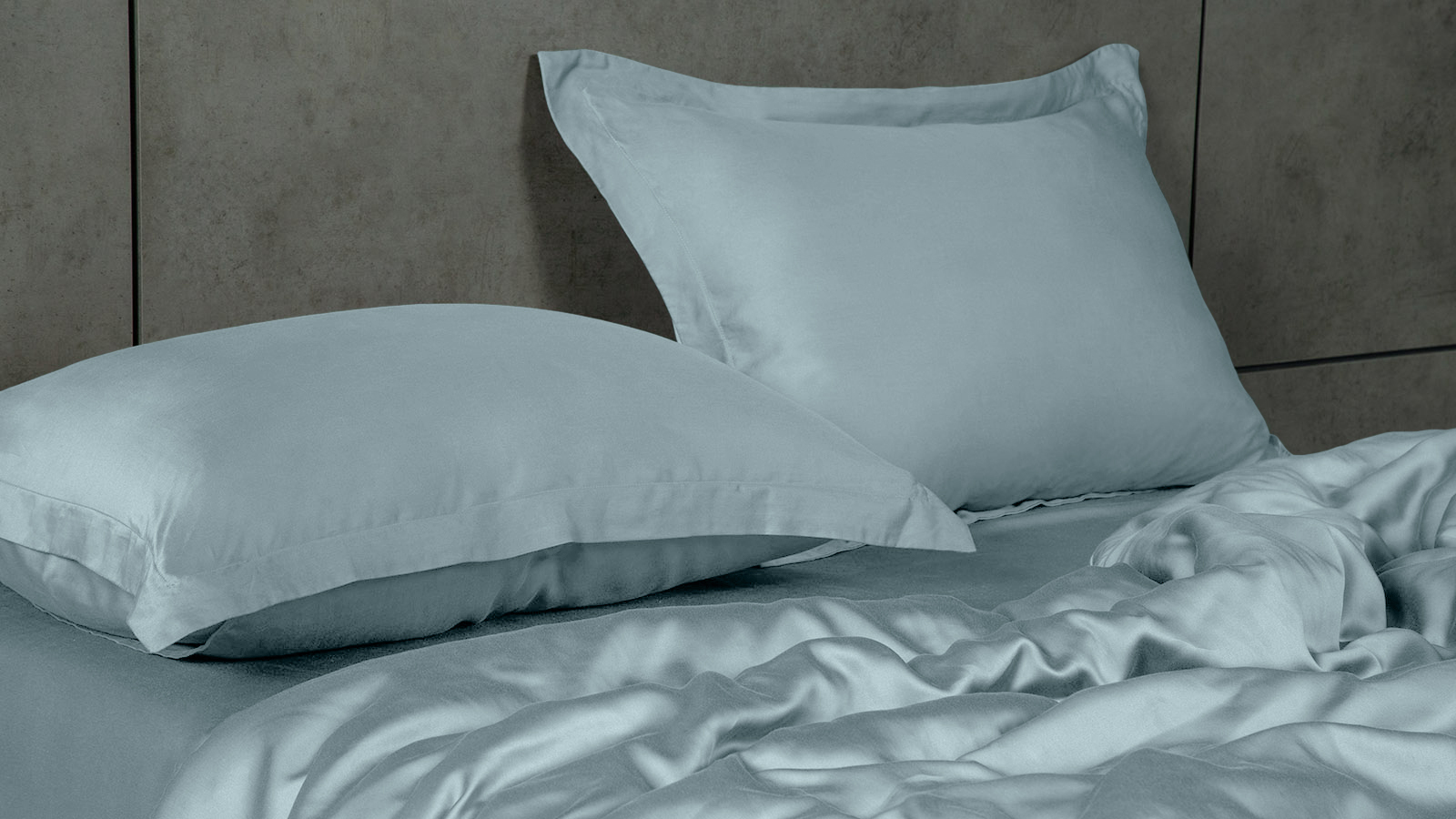 Постельное белье Comfort Solid Tencel, цвет: Пыльный голубой (односпал) 140x205, без простыни в мебель-центре Озерцо