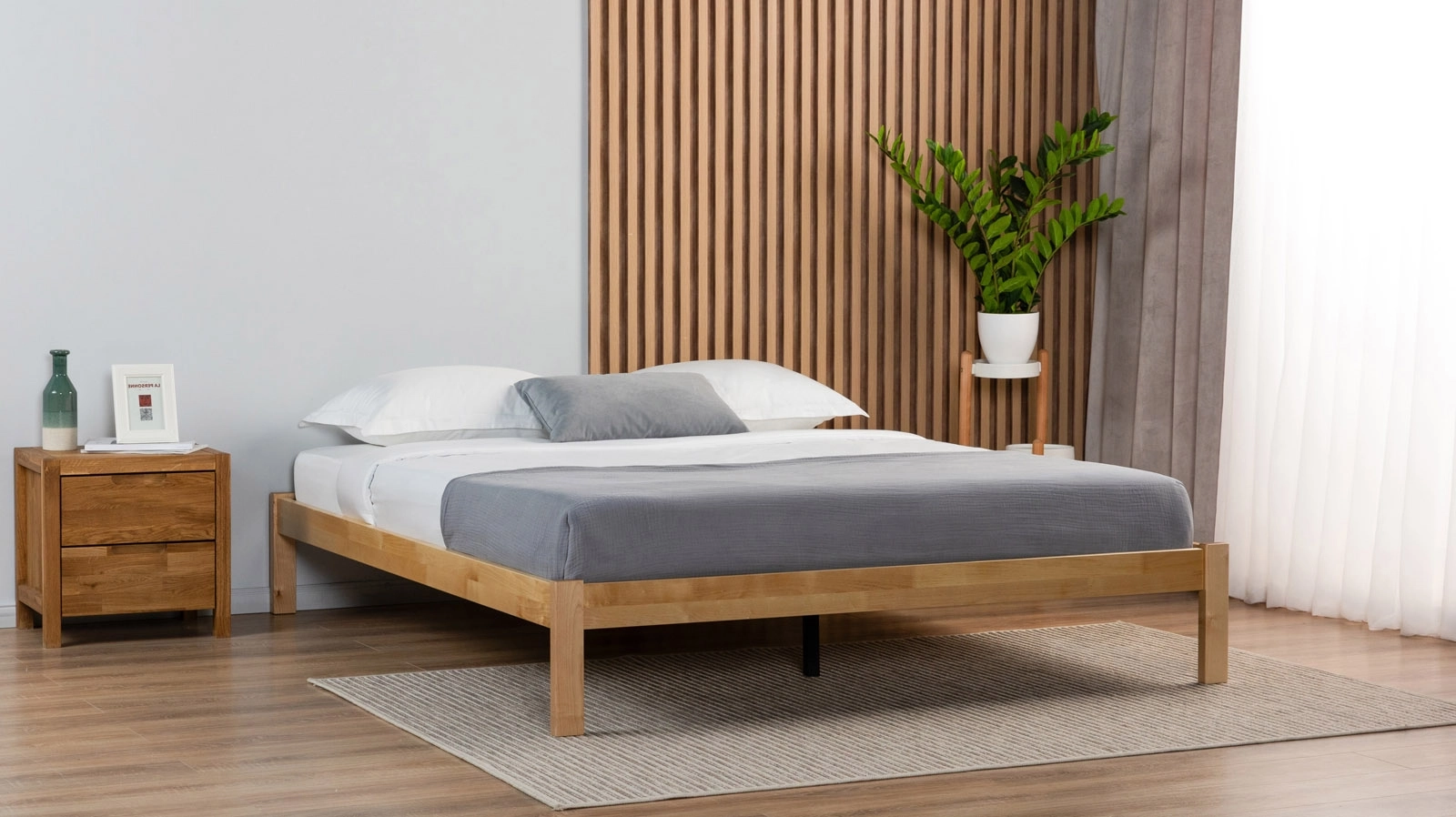 Кровать Neman цвет Nature 90x200 - купить в Озерце