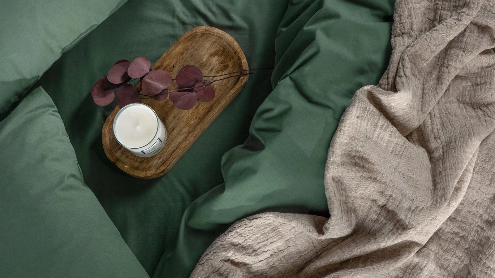 Постельное белье Comfort Cotton, цвет: Зеленый (евро) 200x220, без простыни в мебель-центре Озерцо