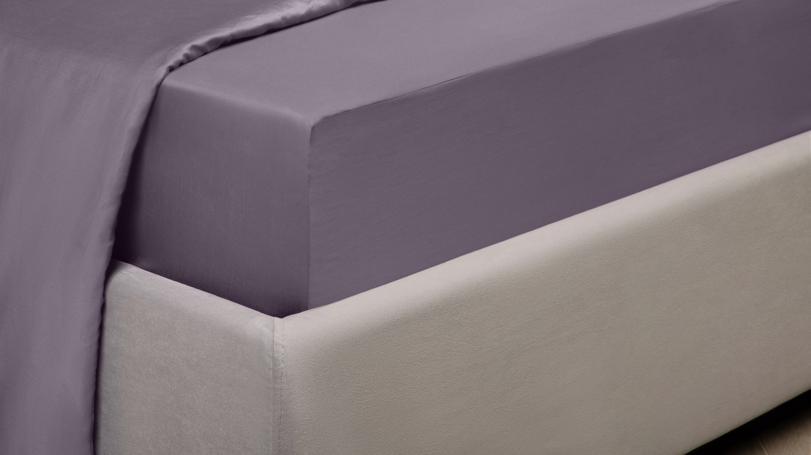 Простынь на резинке Askona Comfort Maco Sateen 2.0, цвет Лиловая дымка 180x200 в мебель-центре Озерцо