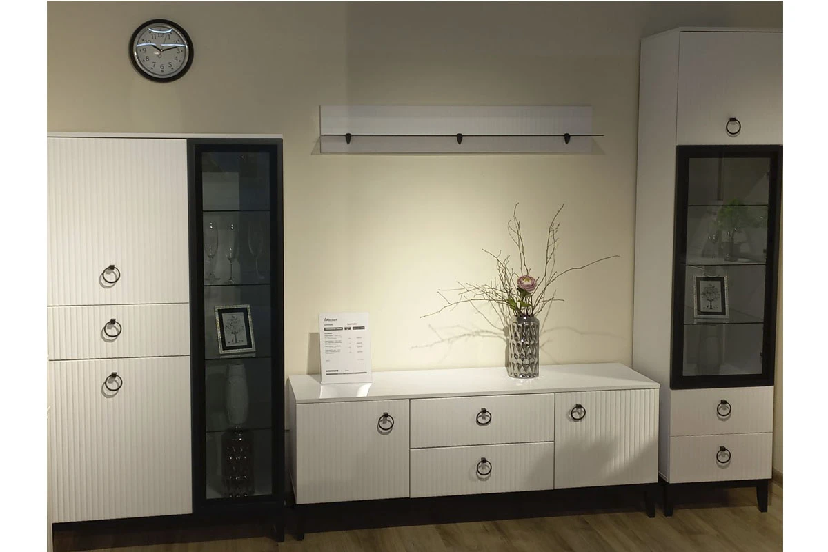 Полка навесная Шарлиз 1200 (Белый снег) — Мебель-центр Озерцо