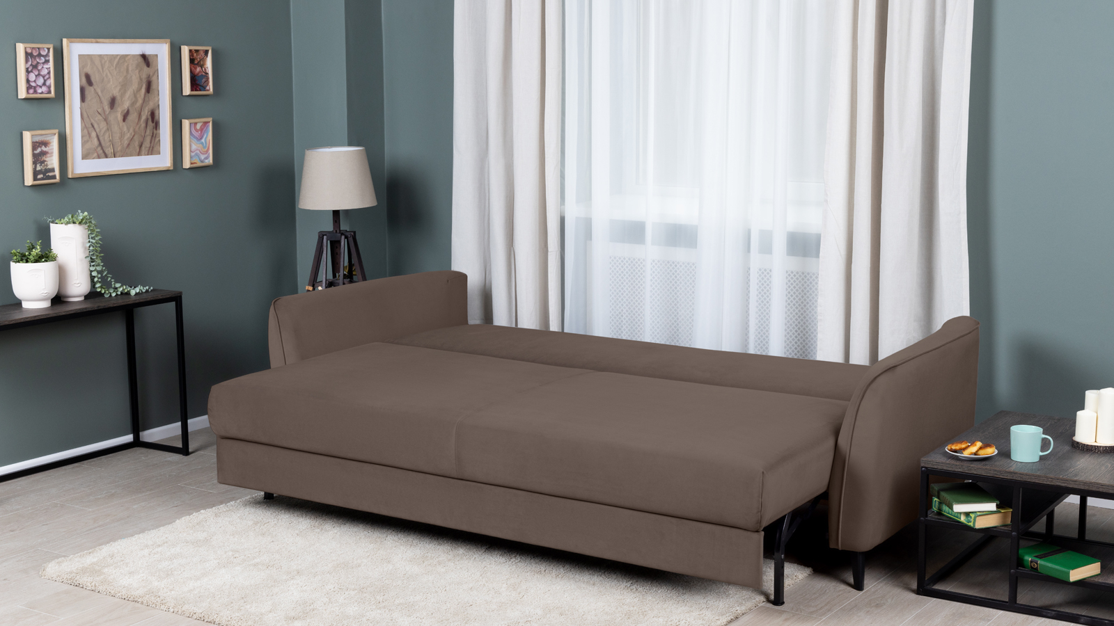 Диван Laguna Sky velvet 02 с коробом для белья 108x174 — купить в Озерце