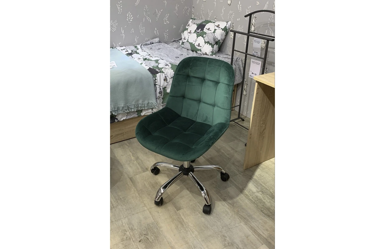 Стул Тоскана-лифт (каркас эмаль/Велюр Velluto 10 темно-зеленый) СРП-333 — Мебель-центр Озерцо