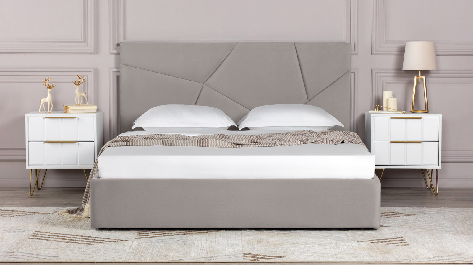 Кровать Opera I, Тк. Casanova Grey 90x200 - купить в Озерце