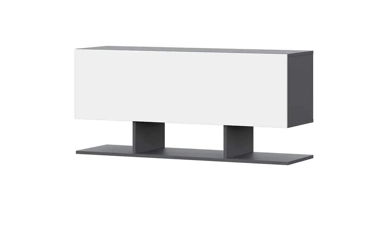 Модульная гостиная Айвори (Графит/Белый) — Мебель-центр Озерцо