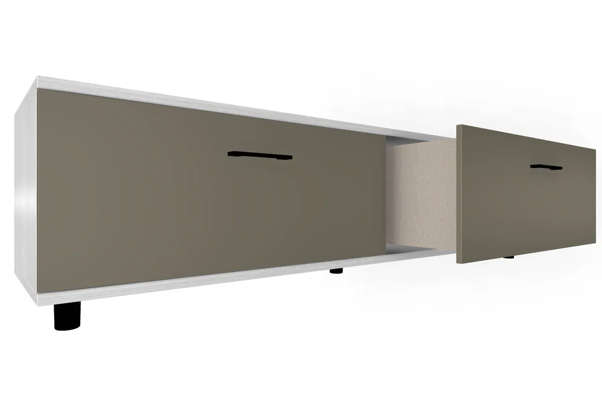 Тумба ТБ-5038-СЯ-ЛМ (Снежный Ясень/Латте Матовый) — Мебель-центр Озерцо