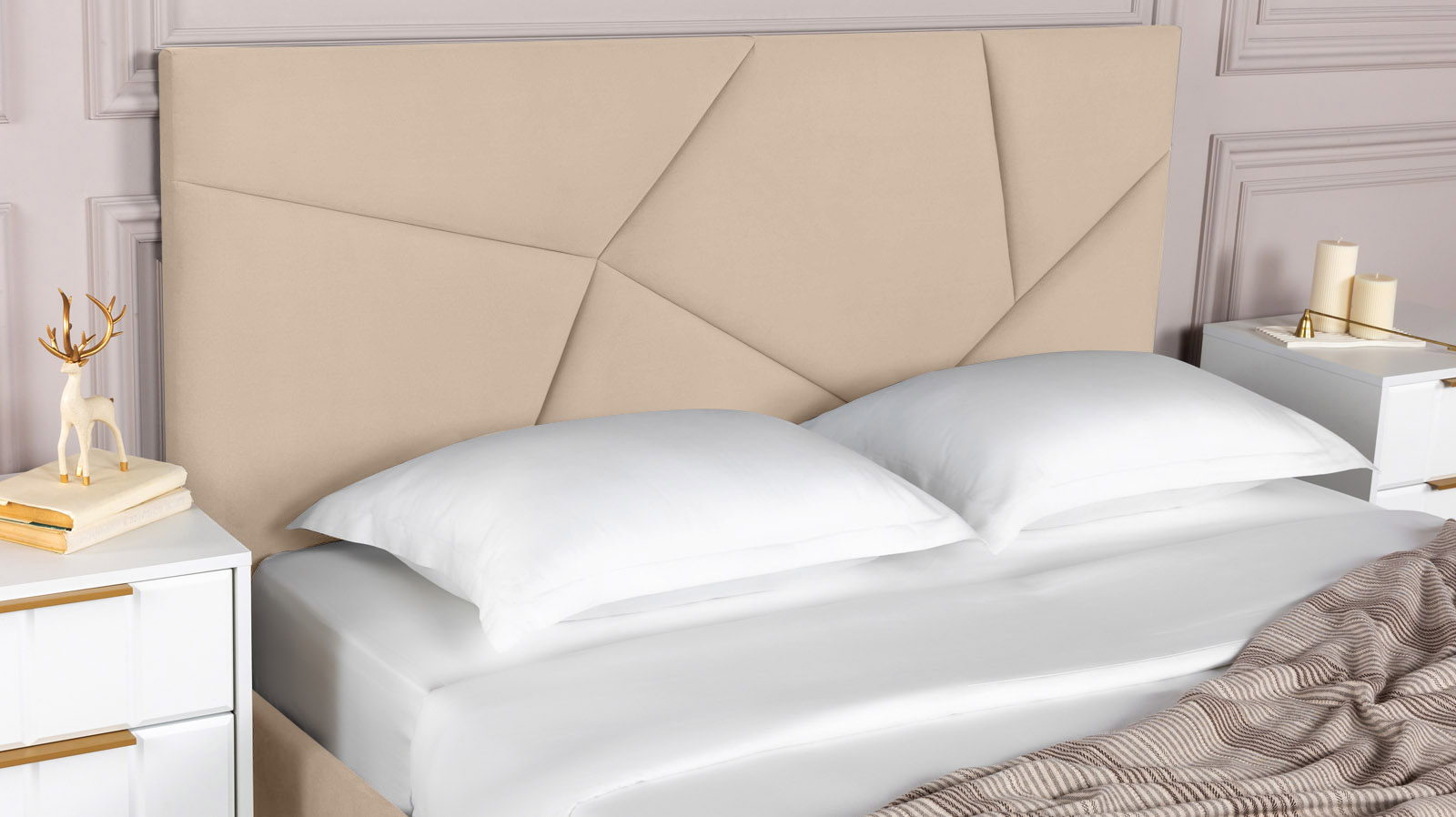 Кровать Opera I, Тк. Casanova Milk 90x200 - купить в Озерце