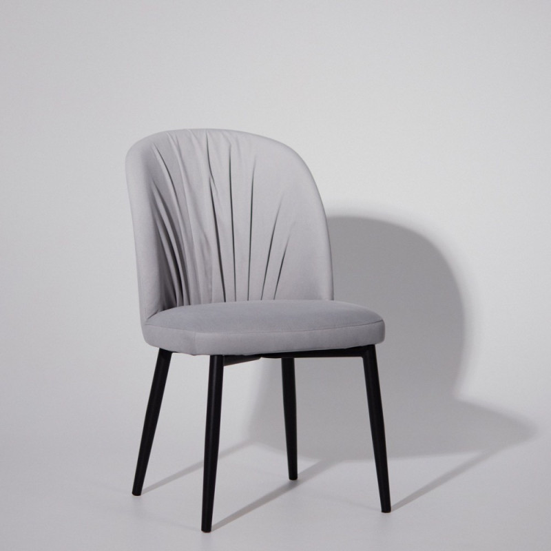 Стул РОЗИ-S муар черный/серый 3VELU52 - купить в Озерце