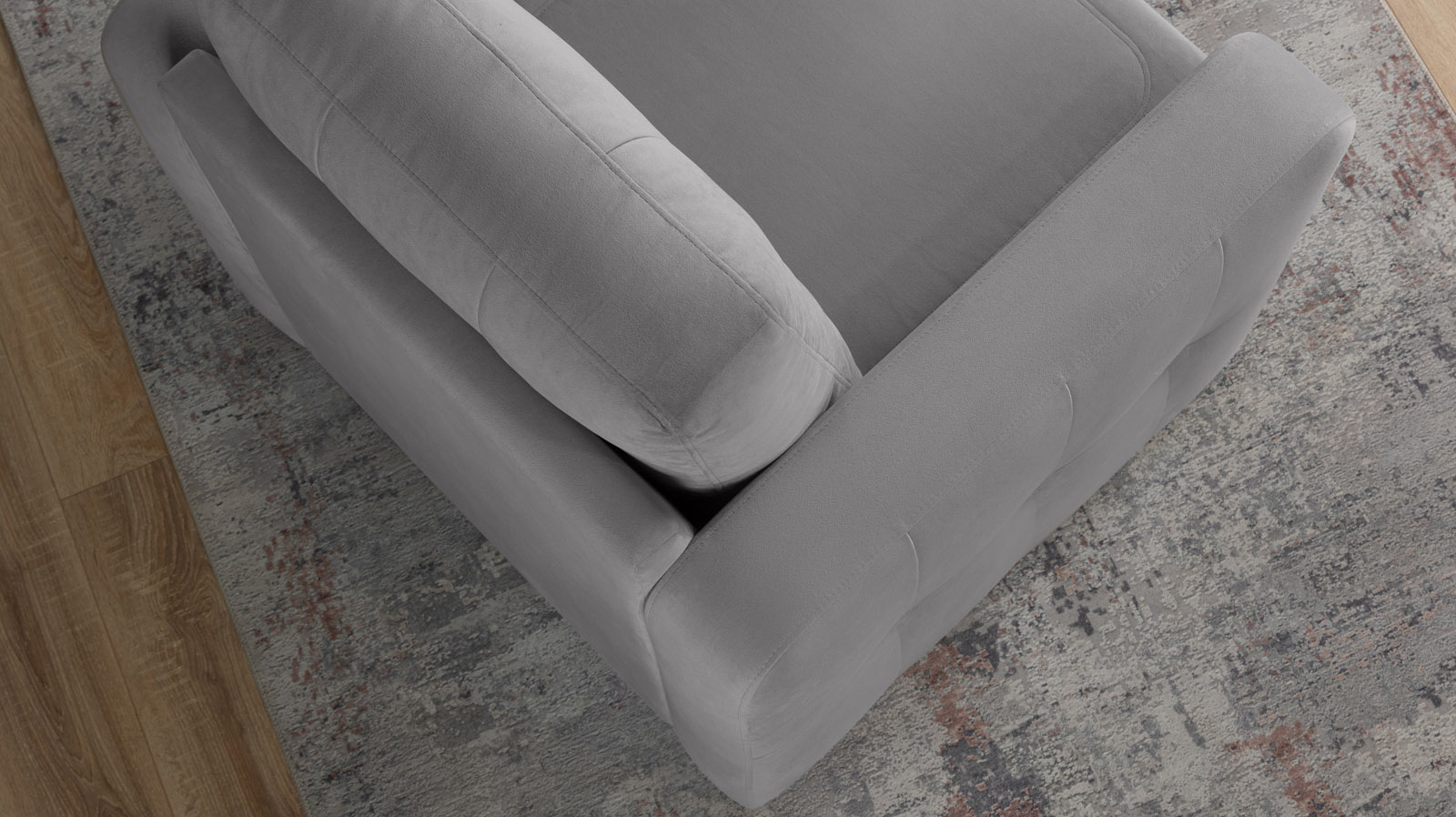 Кресло Loko Pro с широкими подлокотниками, Тк. Sky Velvet 08 85x95 — купить в Озерце