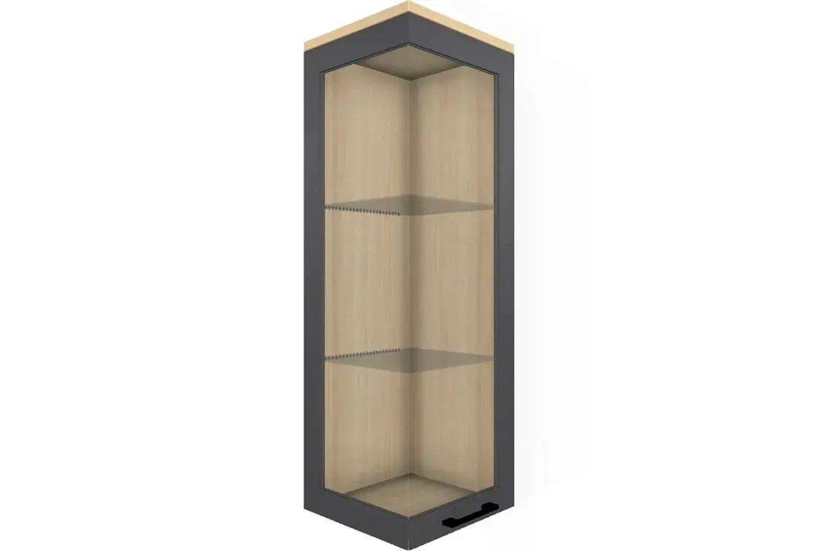 Гостиная Грейс комплект 5 (Ясень Асахи/Антрацит матовый) — Мебель-центр Озерцо