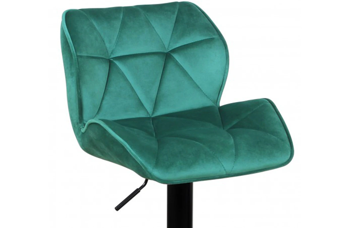 Стул барный с мягкой спинкой Кристалл (Зелёный/Велюр) WX-2583 - купить в Озерце