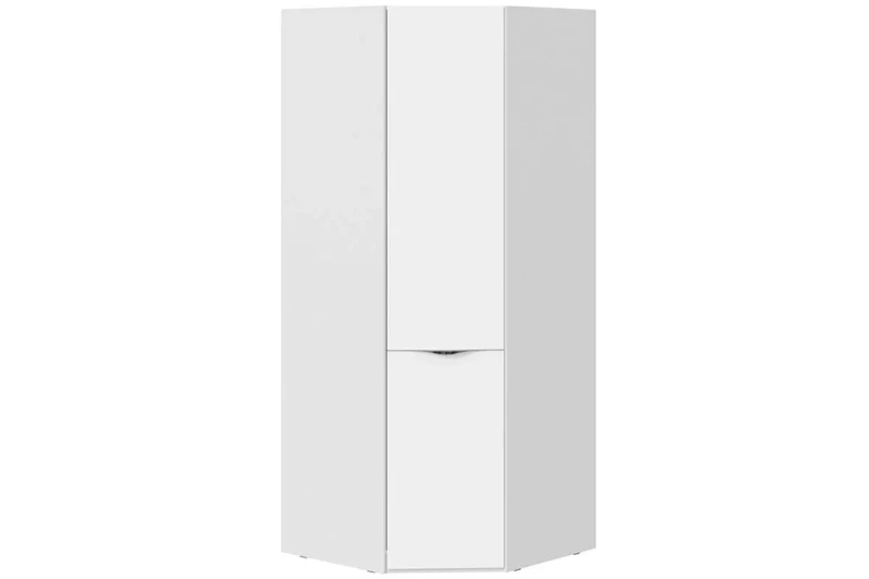 Шкаф угловой Глосс СМ-319.07.311 со стеклянной дверью (Белый глянец/Стекло) в мебель-центре Озерцо