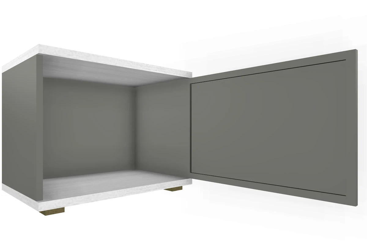 Тумба ТБ-1052-СЯ-СО (Снежный Ясень/Серый Оникс) — Мебель-центр Озерцо