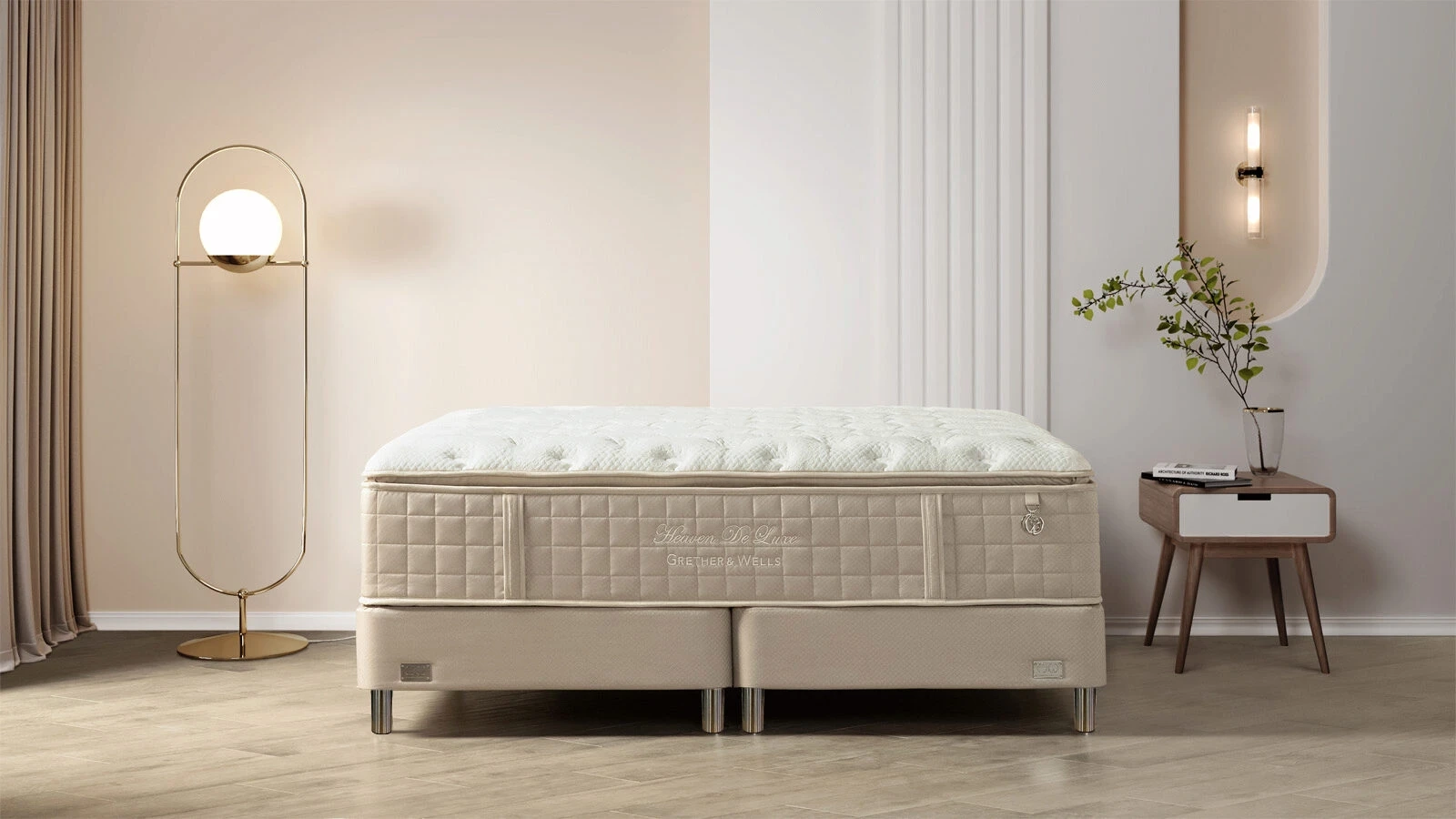Основание Grether & Wells Heaven Prestige h-20 ножка GW h=50 (никель) 70x200 - купить в мебель-центре Озерцо Основание Grether & Wells Heaven Prestige h-20 ножка GW h=50 (никель) 70x200 - купить в Озерце