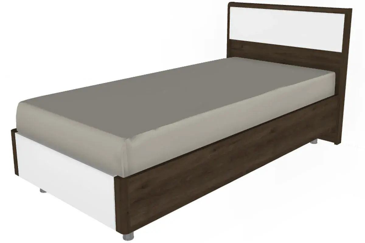 Детская Грейс композиция 8 (Гикори Джексон Темный/Белый Бриллиант Глянцевый) — Мебель-центр Озерцо