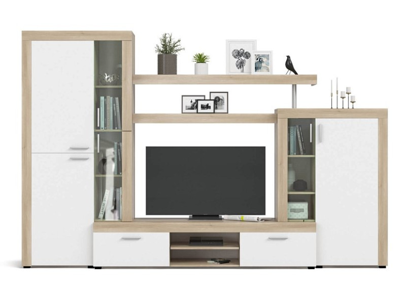 Стенка Монтана Сонома, Белый снег — Мебель-центр Озерцо