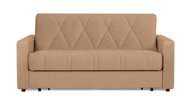 Диван - кровать Domo Pro стежка ромб, ткань Casanova Beige 180x216 — в мебель-центре Озерцо
