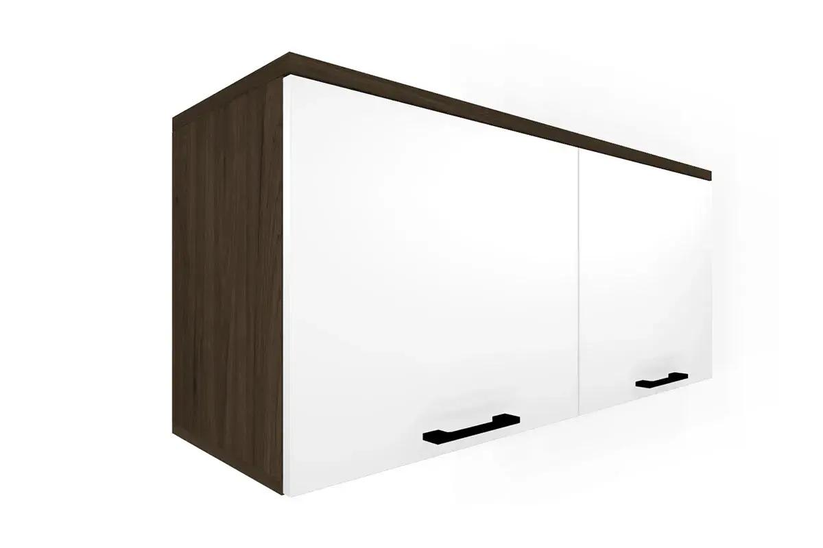 Гостиная Грейс комплект 7 (Гикори Джексон Темный/Белый Бриллиант Глянцевый) — Мебель-центр Озерцо