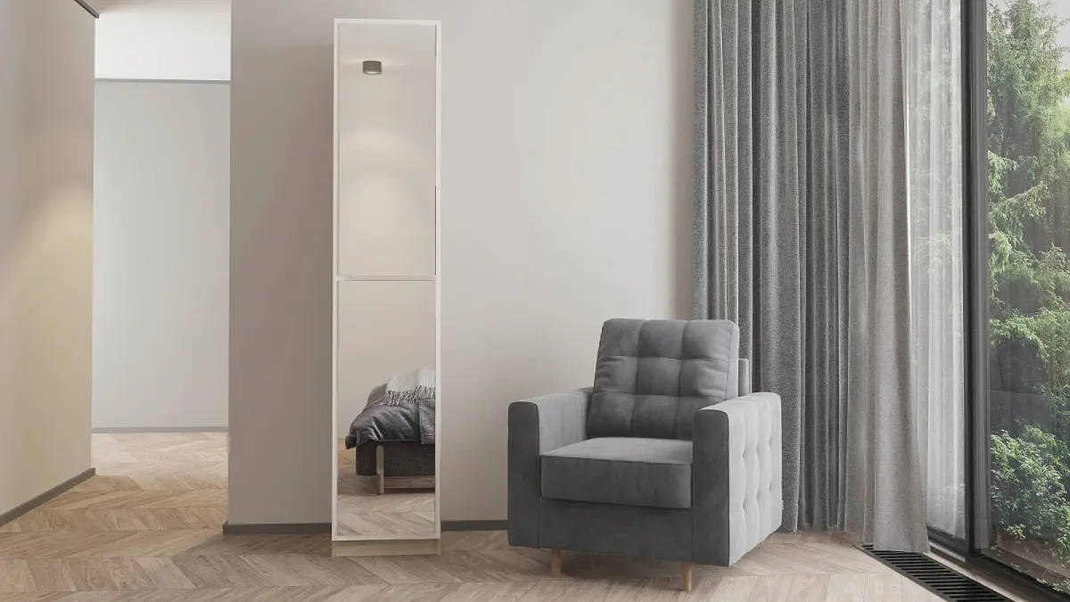 Шкаф однодверный Noble 45 см, цвет Дуб бардолино&Белый 45x53 — купить в Озерце