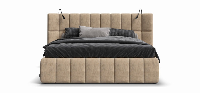 Босс ХО Кровать 180*200 Велюр Роял шампань - купить в Озерце