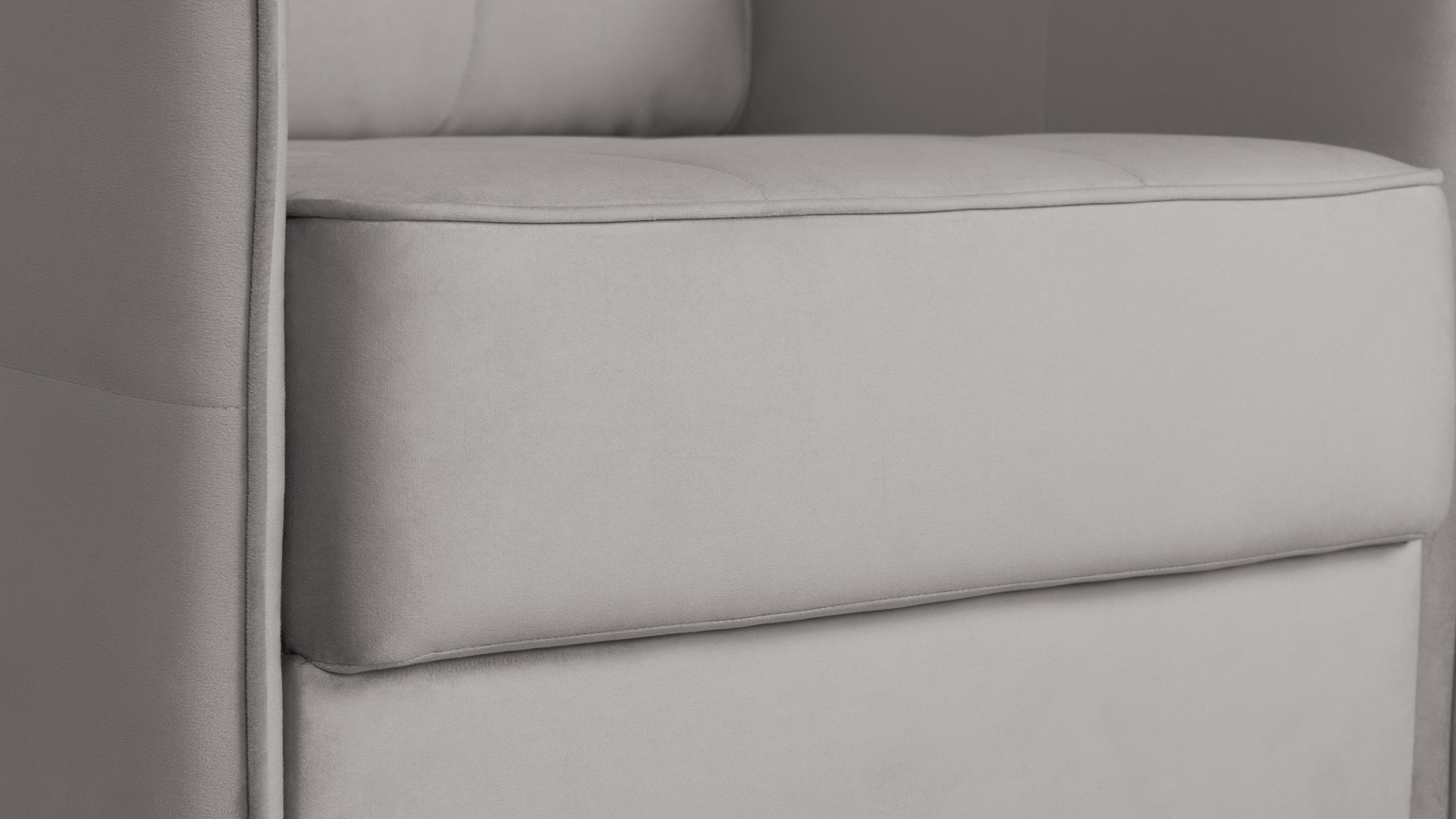 Кресло Amani Pro, Тк. Casanova Grey (подлокотник: 5 см) 73.5x89 — купить в Озерце