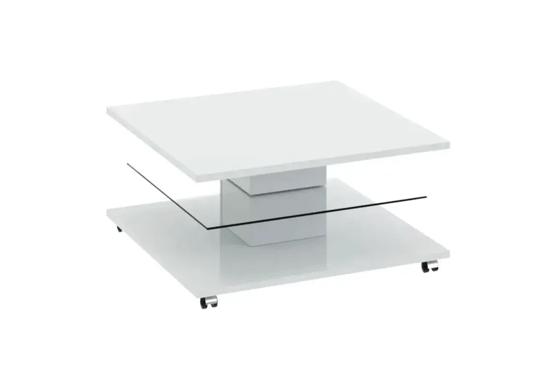 Стол журнальный Diamond Тип 1 (Белый глянец) — Мебель-центр Озерцо