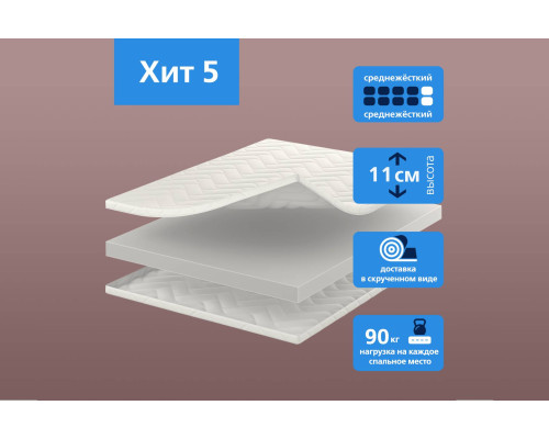 Матрас ортопедический Вегас Хит 5 120х200 - купить в Озерце