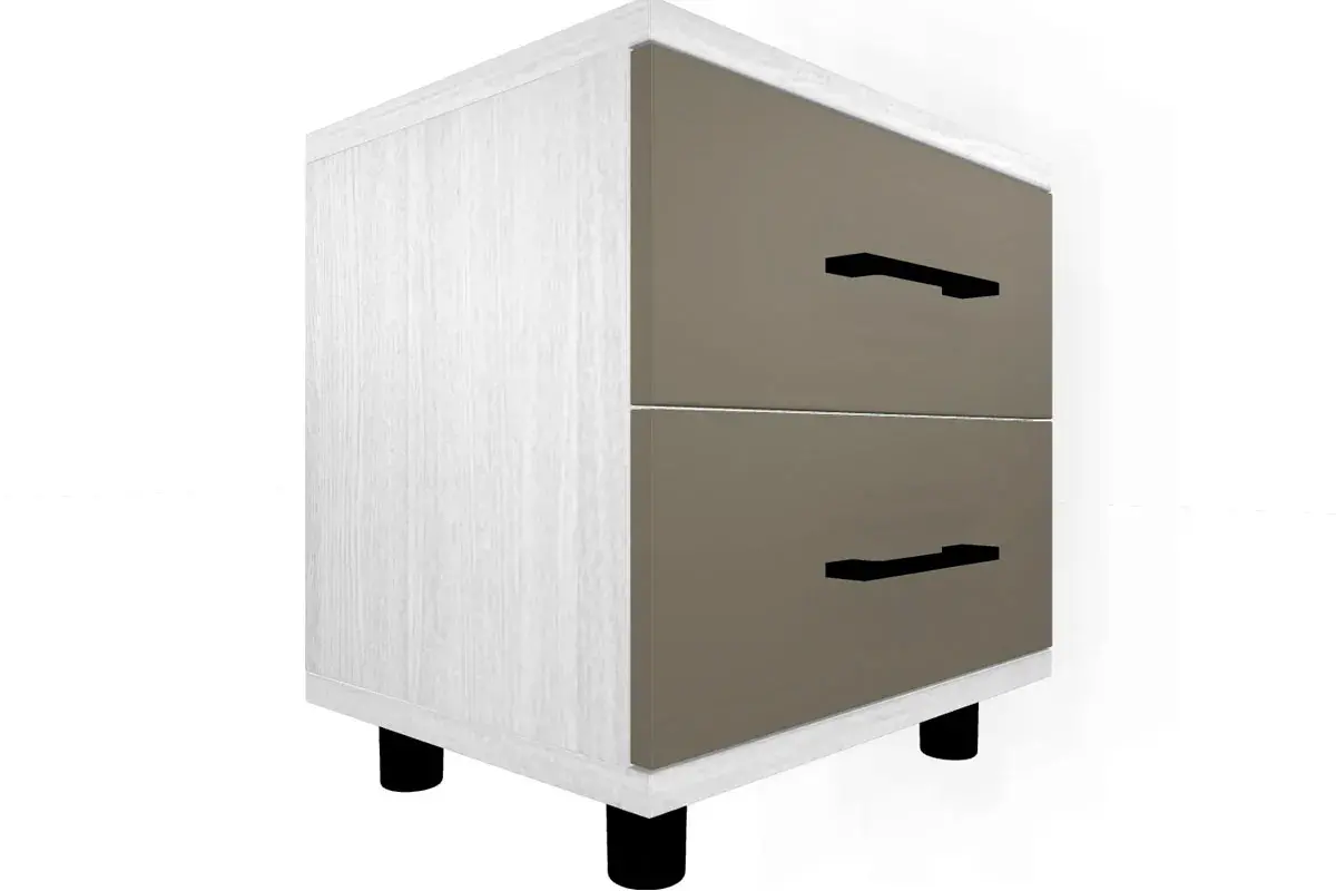 Спальня Грейс комплект 2 (Снежный Ясень/Латте Матовый) - купить в Озерце