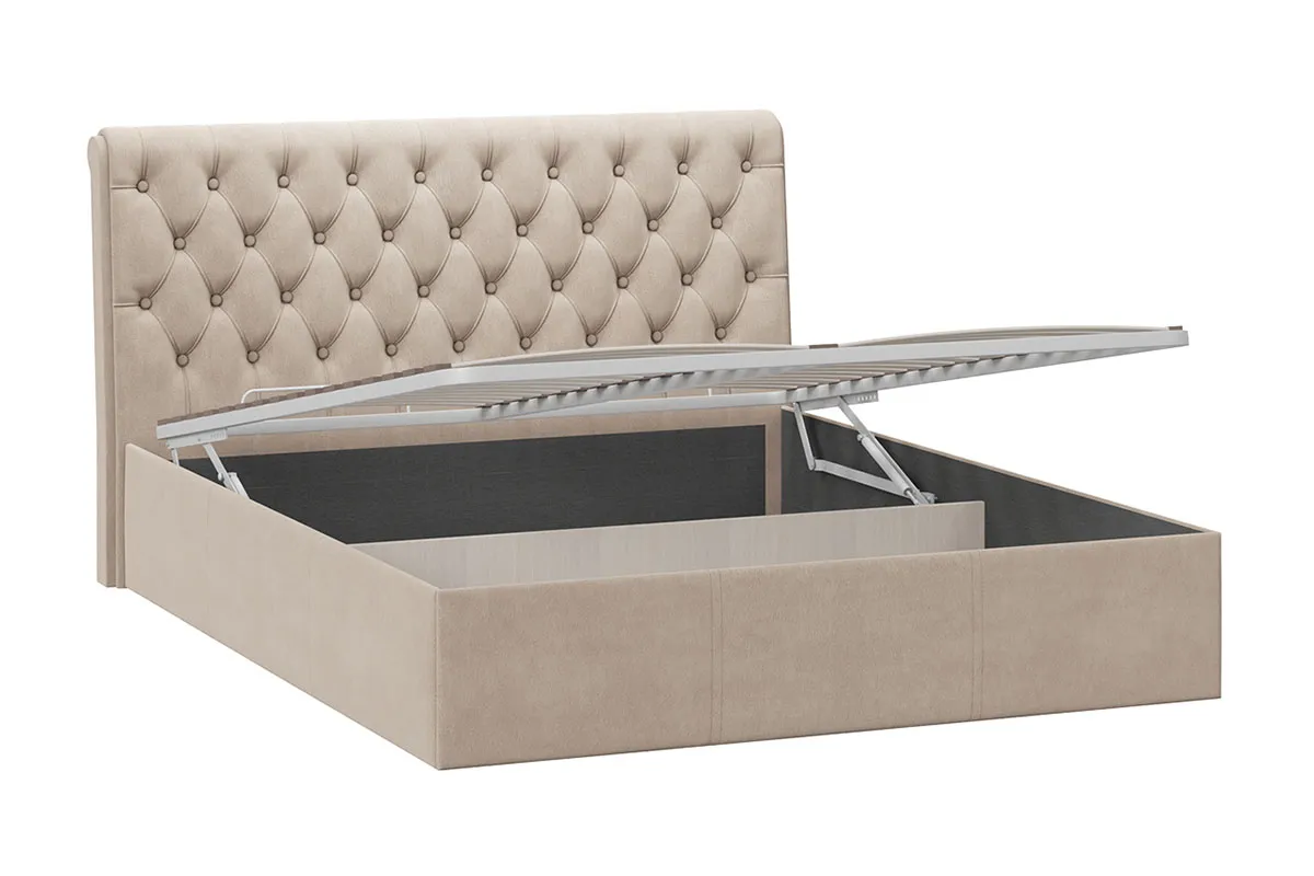 Кровать Скарлет с ПМ 160х200 (Мокко светлый) - купить в Озерце
