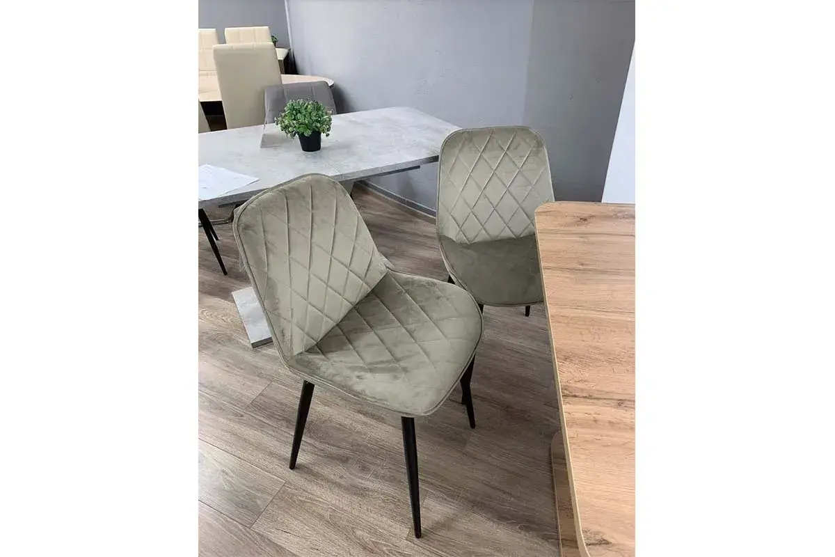 Стул Аура каркас Муар черный, велюр (Velluto 03 мика) СРП-032 - купить в Озерце