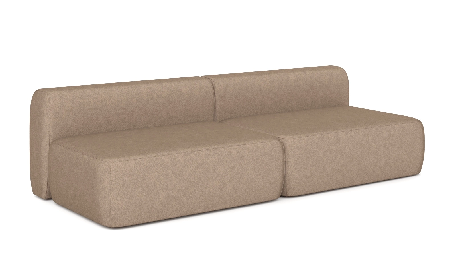 Диван модульный 2-секционный Molto 125+125 Тк. Galaktika beige 107x252 — купить в Озерце
