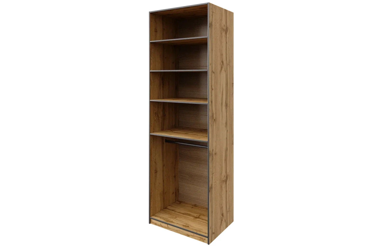 Корпус шкафа и комплект полок (2 шт.) для гардеробной системы Квадро (75х55.7) (Дуб вотан) — Мебель-центр Озерцо