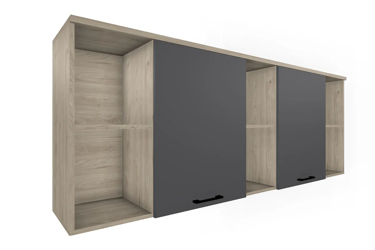 Детская Грейс композиция 1 (Гикори Джексон Светлый/Антрацит Матовый) — Мебель-центр Озерцо