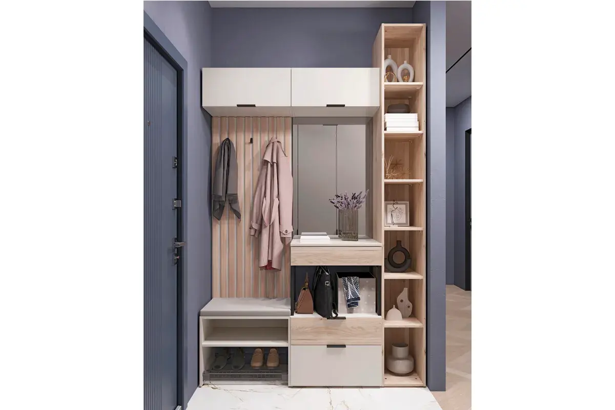 Тумба-обувница Мария МТО 60 (Дымчато-серый) — Мебель-центр Озерцо