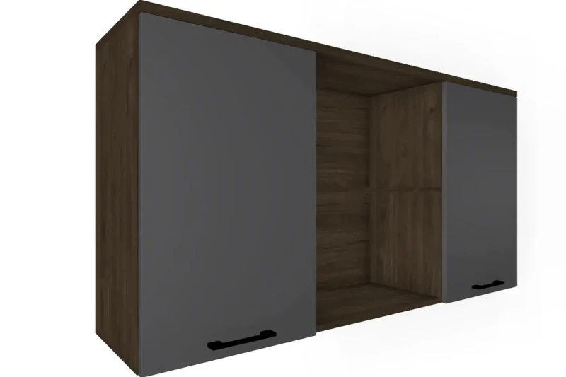 Антресоль АН-5013-ГТ-АМ (Гикори Джексон Темный/Антрацит Матовый) в мебель-центре Озерцо