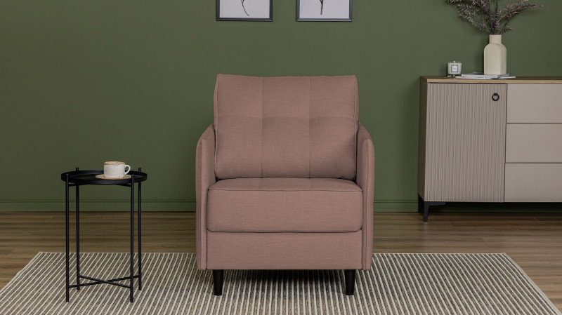 Кресло Amani Pro, Тк. Lidot lilac (подлокотник: 5 см) 73.5x89 — купить в Озерце