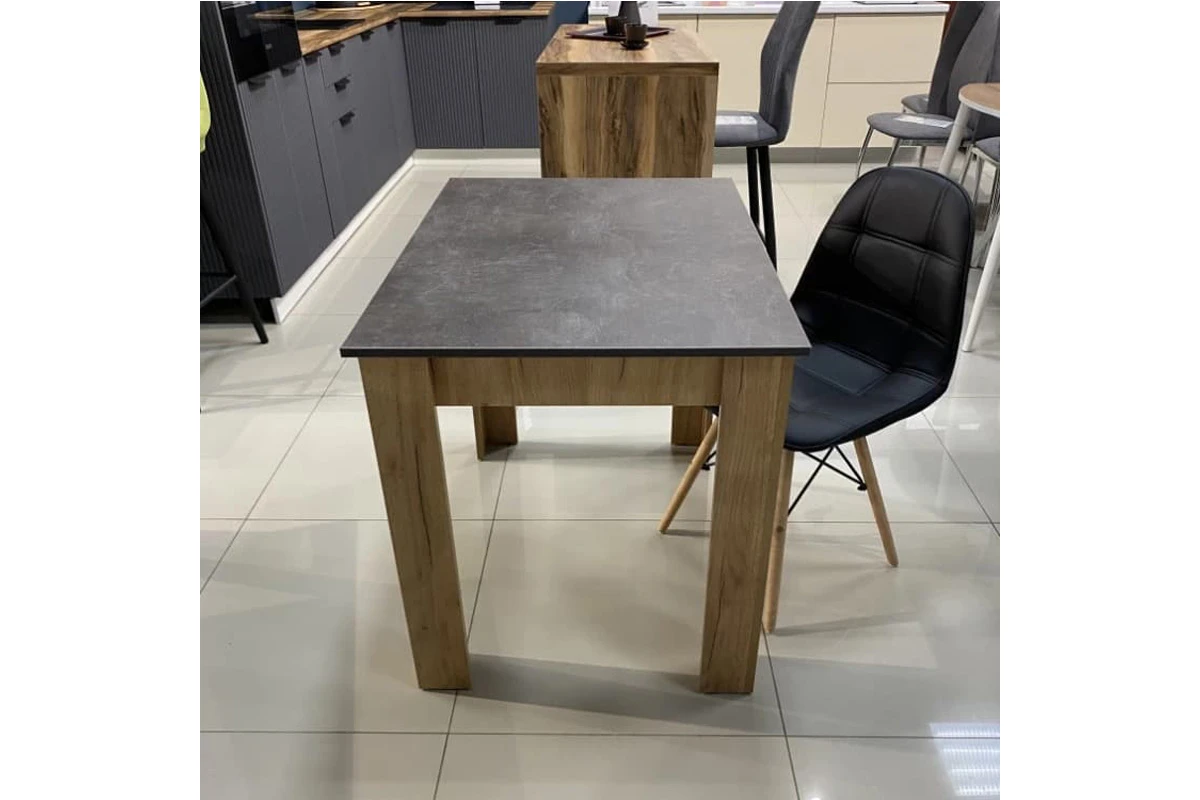 Стол обеденный Промо тип 1 (Дуб Крафт Золотой/Ателье темный) - купить в Озерце