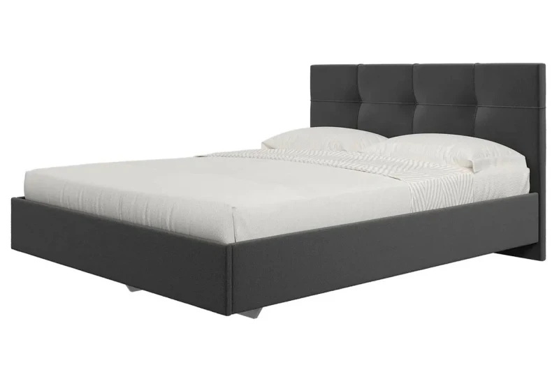 Кровать Каприз на латах 140х200 (Newtone ANTRACITE (серый)) - купить в Озерце